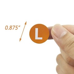 FuraHa 3500 PCS Clothing Size Stickers Labels 7/8″ Colorful Coded Round Self …