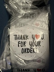 Thank You stickers 3,000 Stickers, Multi Color And Design. New Sealed