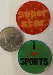 HAPPY SAYING Epoxy Stickers (18pc)Sports•Princess•Chatting •Tiara•Card Making•