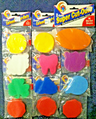 1997 🔥CUT-OUTS 🔥 377 Pieces Scrapbook Hobby Shamrock Tulip Cloud Smiley Face