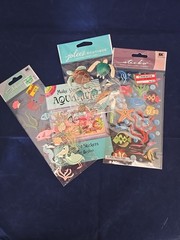 Fish & Turtle Scrapbooking Sticker Lot Of 4
