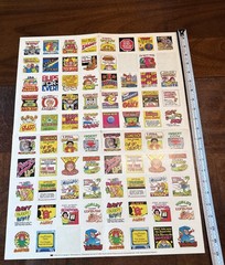 VTG 1984 Scholastic Book Club Sticker Sheet Pac Man Pickles Video Games RL Stine