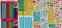555pc Lot Scrapbook Supplies Stickers Gems Border Die cuts Kits Rub On Transfers