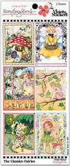Mary Engelbreit Stickers 2 Sheets Whimsical Fairies Mushroom House Believe Wings