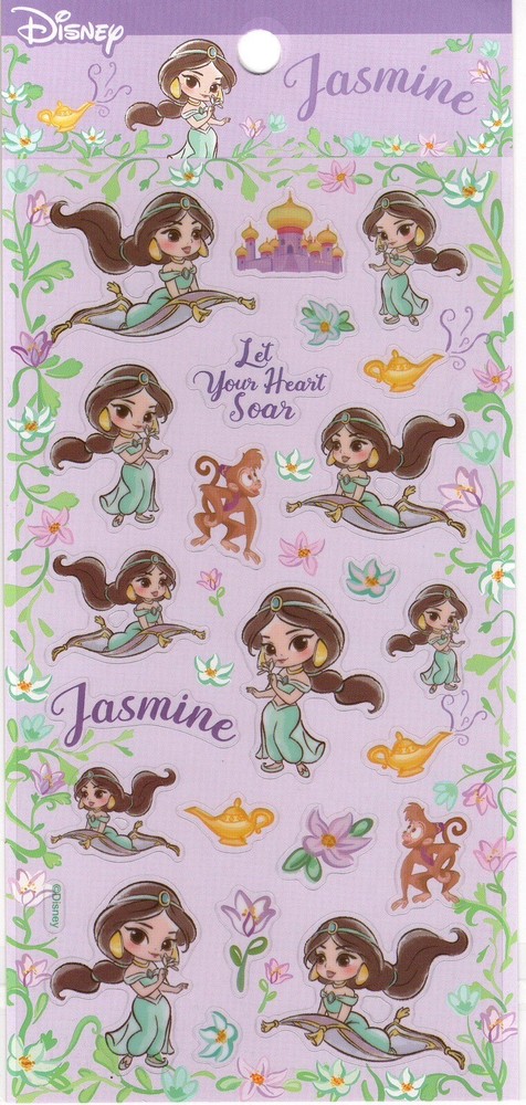 Disney Aladdin Jasmine Sticker Sheet