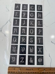 Close To My Heart Base & Bling Signature Style Upper Case Alphabet Sheet #Z2055