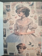 120 Sheets Vintage Material Scrapbooking Paper Pack The Rose Manor 5 1/2X 3 3/4