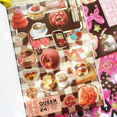 PRSTINCOL Vintage Sweetheart 2 in 1 Sticker Book Set, Includes Vintage and Sweet