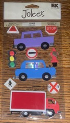 RARE Jolees On The Road Learning To Drive Car Street Signs Truck New Driver Trip