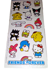 Hello Kitty & Friends Sticker Sheet Hallmark Sanrio Scrapbooking