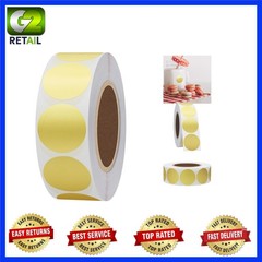 Gold Foil Self-Adhesive Round Stickers for All Purpose – 1