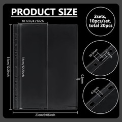 20PCS Award Ribbon Organizer for 4.2×12.2inch Ribbons Clear Plastic Photo Car…