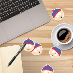 SOUTH PARK STAN FACE DIE CUT VINYL 50 CT STICKER PACK