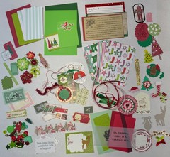 Christmas lot scrapbook planner journal junk collage ephemera paper crafting art