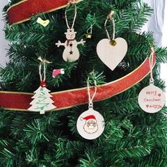 86 Pieces Unfinished Christmas Wooden Ornaments Set, 40 Pieces Natural Wood S…