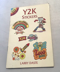 Vintage Y2K Sticker Booklet Dover Little Activity Books Larry Daste 1999