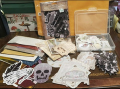 Massive Journaling Supply Lot-Paper-Stamps-Stickers-Ink Pads-Tapes-Emphera-