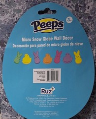 Super Rare 2018 Peeps Snow Globe Style Stickers, 3 Sheets, 21 Stickers, New