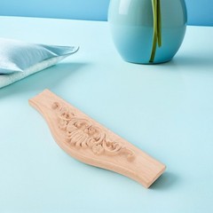 2Pcs Elegant European Style Wood Applique Onlays for Furniture Decoration