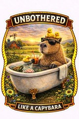 Funny Capybara Sticker Pack | Meme Vinyl Decals (12pc)