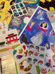 Huge Vintage Sticker Lot Sandylion Mrs Grossmans 90s Disney Vintage Lisa frank