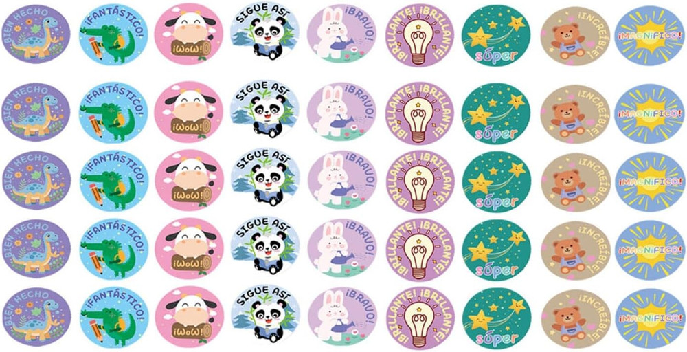 450 Pcs Motivational Labels Animal Stickers – Incentive Stickers for Kids,Cute A
