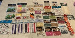 NEW NICE LOT OF SCRAPBOOKING/CARD MAKING ACCENTS/BEADS/RIBBON-GREAT VARIETY!
