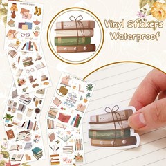 Whaline 30 Sheet Reading Journal Scrapbook Sticker Decals Memories Multicolor