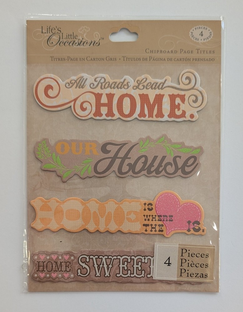 Home Sweet Home Our House Scrapbooking Stickers By Life’s Little Occasions RARE