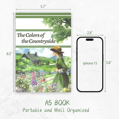Countryside Scrapbook Sticker, 179 Die Cuts PET and Paper Journaling Sticker Kit