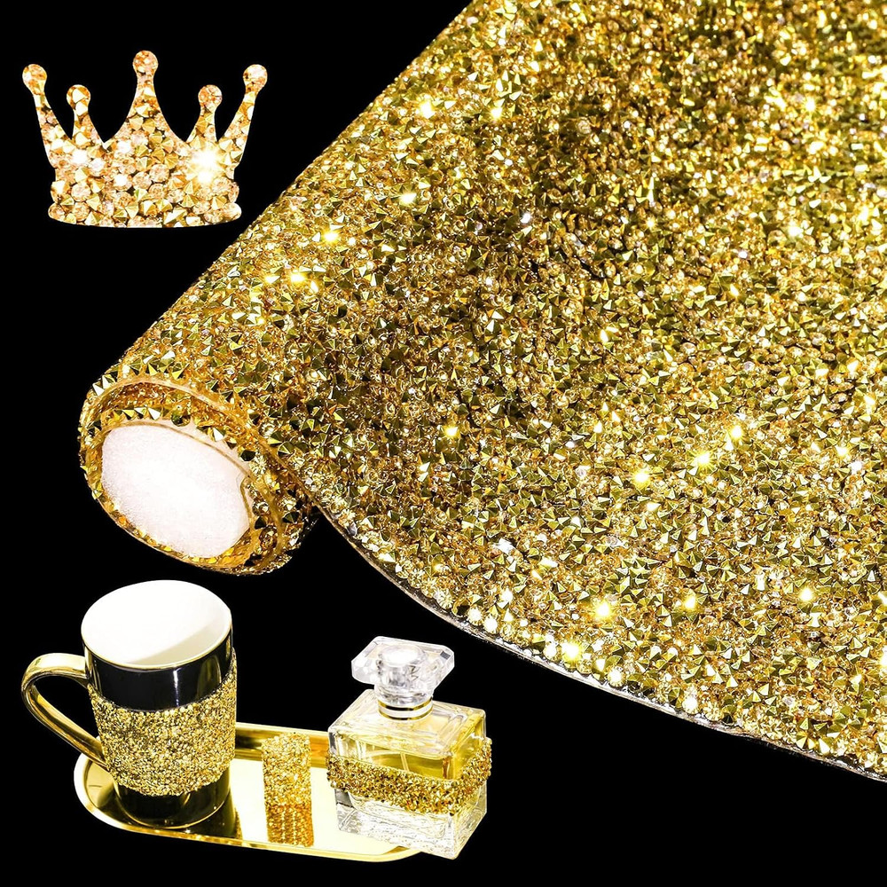 Bling Rhinestone Sticker DIY Home Decor Stickers Self-Adhesive Crystal Sheet Sti