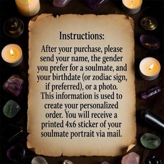Soulmate Drawing – With Physical Portrait Sticker