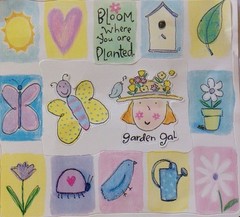 SEASONAL FRAME STICKER SHEET Aprox.8″x11″David Walker Winter•Summer•Fall•Spring•