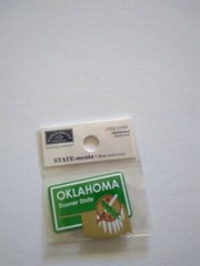 Craft Sticker KF State Shaped Plate Mini State-Ment Oklahoma Sooner State