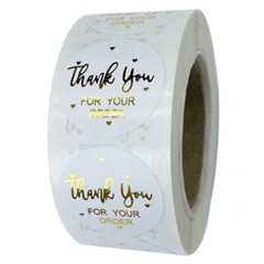 We Love Referrals(Kraft)/ Thank You for Your Order Stickers 500/Roll, Free Ship