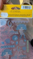 Vintage Stickers Stickopotamus Funky Girlz Devil Girl Sparkle 1 Sheet New Pack