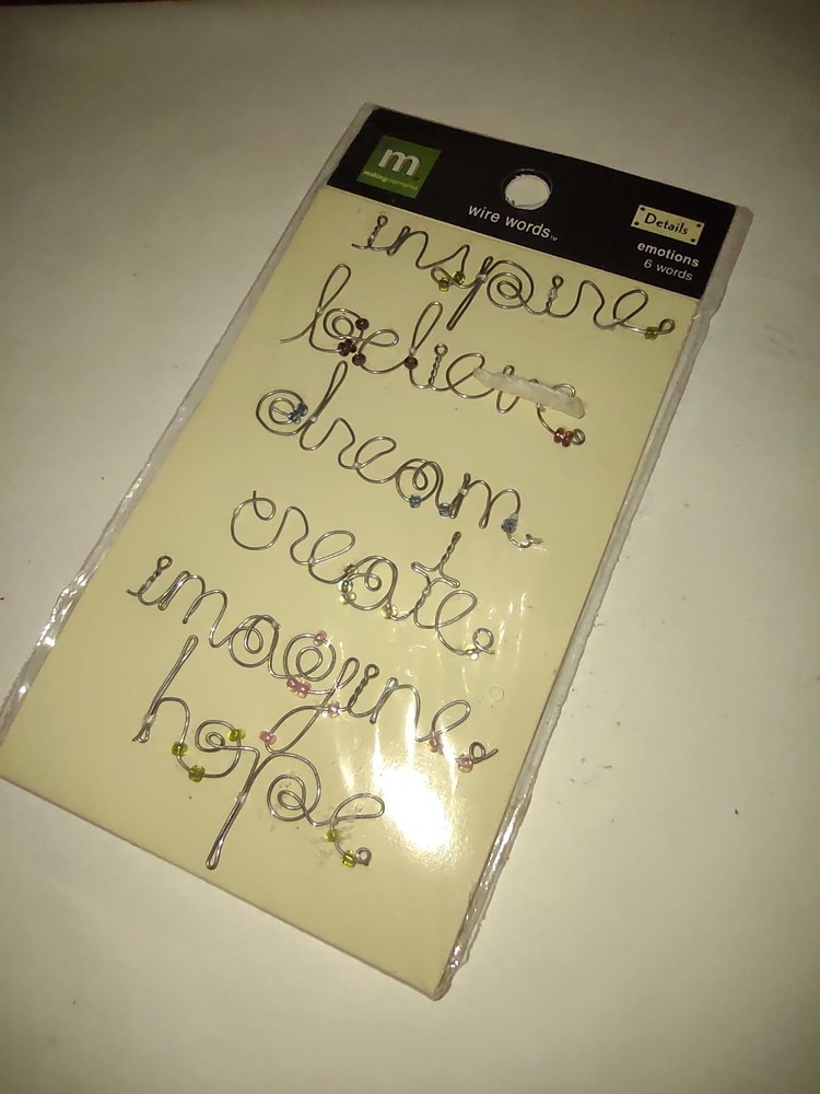 Making Memories Wire Words «Emotions» Metal Scrapbook Embellishments wire words