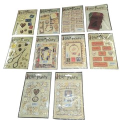 K&Company Lifes Journey Scrapbook Embellishment Lot 10 Packs Vintage Style Mixed