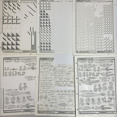 Letraset & Formatt Fancy Borders, Corners, Flourishes & Line Rule Sheets Lot 50+