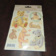 K&Company Dimensional Stickers Lot 6 Teddy Bears Floral Butterflies Nursery