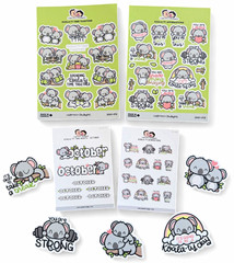Hubman & Chubgirl Koala-ty Time & Affirmations Multicolor Stickers