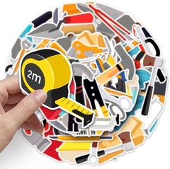 Fun & Colorful Waterproof Tool Stickers – 50 Unique Vinyl Decals for Everyone