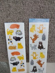 Mrs. Grossman’s stickers lot Of 4 Strips Cubby Cats Kittens Playful Cats New