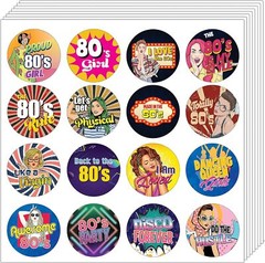 80’s Girl Stickers (10 Sets X 16 Designs)