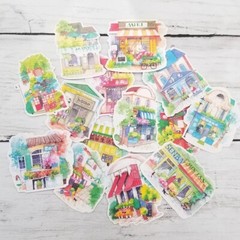 Building Stickers Asian Planner Stickers Scrapbooking Stickers Diary Stickers
