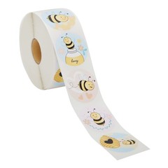 1000 Pieces Bumble Bee Stickers for Kids, Classroom Reward, DIY Crafts, Round…