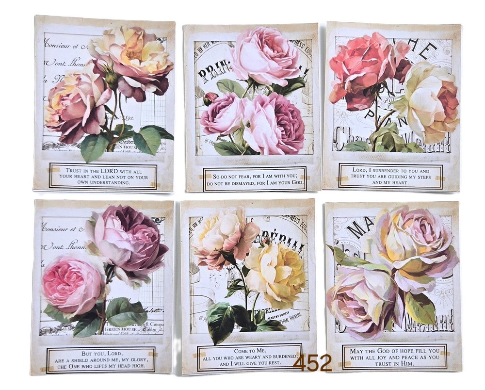 Bible Verse Cards Ephemera Scrapbooks Junk Journal 452