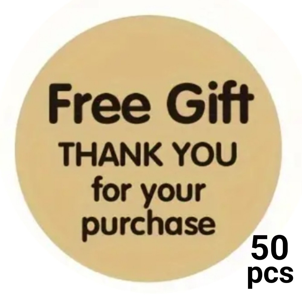 50pcs Free Gift Thank you for your purchase Stickers 1″