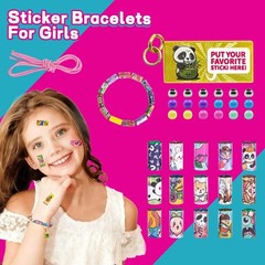 Creative Sticker Bracelet DIY Kit with 400 Mini Sticky Rolls – Wearable & Sha…