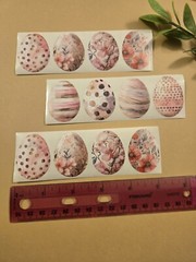 16 EASTER STICKERS/BEAUTIFUL EASTER EGG STICKERS/SPRING STICKERS/EGG STICKERS